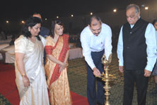 SMS, Janakpuri - Magical Journey - Primary - Lighting of the lamp. : Click to Enlarge