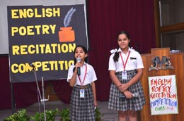 SMS, Janakpuri - English Recitation Competition for Classes VI & VIII : Click to Enlarge