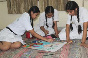 SMS Sr. School, Janakpuri - Banner Making Competition : Click to Enlarge