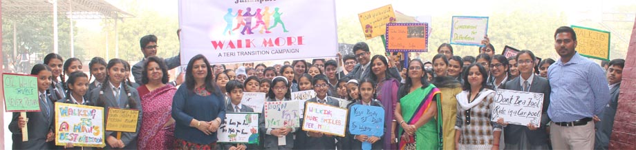 St. Mark's School, Janakpuri - Walk more Drive’ – Teri Transition Campaign : Click to Enlarge