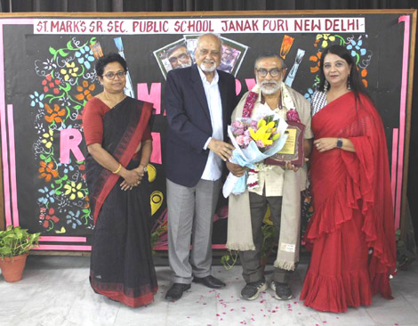 St. Marks Sr. Sec. Public School, Janakpuri - Bidding Adieu to Mr. Gautam Mondal : Click to Enlarge