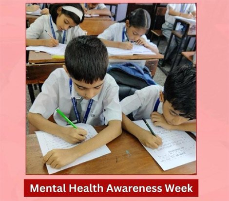 St. Marks Sr. Sec. Public School, Janakpuri - A Mental Health Awareness Week was organised to embrace the importance of mental well-being : Click to Enlarge