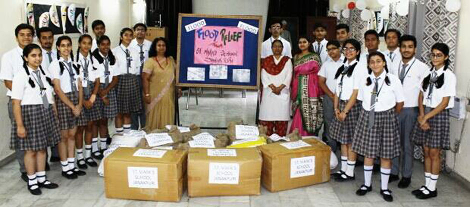 St. Mark's School, Janakpuri - Flood Relief Campaign by Goonj : Click to Enlarge