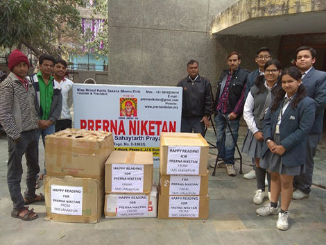 St. Mark's School, Janakpuri - Book Donation Drive to Angels Academy : Click to Enlarge