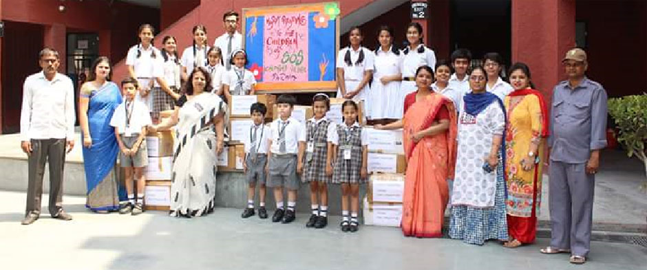 St. Mark's School, Janakpuri - Book Donation to SOS Villages : Click to Enlarge
