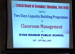 St. Mark's School, Janak Puri - Capacity Building Workshop on Classroom Management : Click to Enlarge