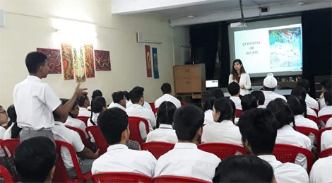 St. Mark's School, Janak Puri - Workshop for Class XII on Positive Attitudes and their Management : Click to Enlarge