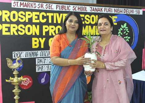 St. Marks Sr. Sec. Public School, Janakpuri - Capacity Building Workshop for Teachers by CBSE : Click to Enlarge