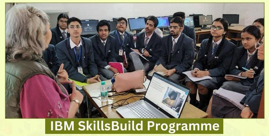 St. Mark's School, Janakpuri - An orientation session for the online tech learning programme IBM SkillsBuild was organised for the students of Classes VI to XI : Click to Enlarge