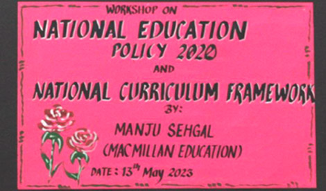 St. Marks Sr. Sec. Public School, Janakpuri - Teachers Workshop on NEP : Click to Enlarge
