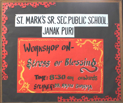 St. Marks Sr. Sec. Public School, Janakpuri - Mental Health Workshop : Click to Enlarge