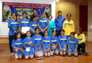 St. Mark's School, Janakpuri - In the CBSE North Zone I Handball Tournament at Maharaja Agrasen Model School, Pitampura, the handball girls of our school under 14 category made the school proud by securing II position : Click to Enlarge