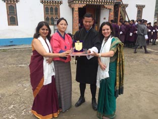St. Mark's School, Janak Puri - Exchange Programme with Yanvchenphug Higher Secondary School, Thimphu, Bhutan : Click to Enlarge