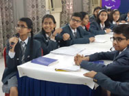 St. Mark's School, Janak Puri - A video conference on the topic Essentials of Dialogue Art of Expression : Click to Enlarge