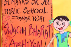St. Mark's School, Janakpuri - Painting Competition - Swachhata Hi Seva organised by Delhi Police : Click to Enlarge