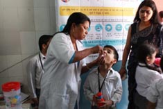 St. Mark's School, Janak Puri - Under the Delhi governments School Health Scheme and to ensure a worm-free childhood, the second round of Deworming was implemented for students of Classes I to XII : Click to Enlarge