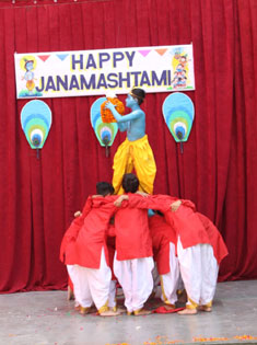 St. Mark's School, Janak Puri - Janamashtami Celebration by the students of the Primary Wing : Click to Enlarge