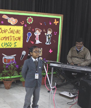 St. Mark's School, Janak Puri - Solo Singing Competition for Class I : Click to Enlarge