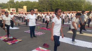 St. Mark's School, Janak Puri - International Yoga Day Celebrations : Click to Enlarge
