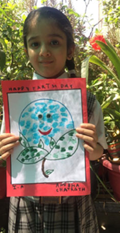 St. Mark's School, Janak Puri - We celebrated Earth Day virtually : Click to Enlarge