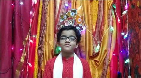 St. Mark's School, Janak Puri - Students of Classes I and II presented the joyful virtual celebrations of Durga Pooja : Click to Enlarge