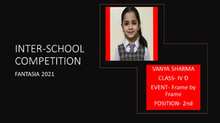 St. Mark's School, Janak Puri - Adhyayan Chhikara (III-D), Vanya Sharma (IV-D) and Kiara Manav (V-B) participated in 'Fantasia' - an Inter School Competition and won laurels for the school : Click to Enlarge