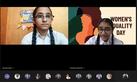 St. Mark's School, Janak Puri - To commemorate the Women's Equality Day a talk show for the students of IX and X was conducted where in plethora of topics were discussed : Click to Enlarge