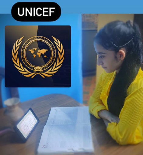 St. Mark's School, Janak Puri - Jasleen Kaur of IX-A bagged the High Commendation Award in the RDY International MUN and the Best Delegate Award in Ingenious MUN : Click to Enlarge