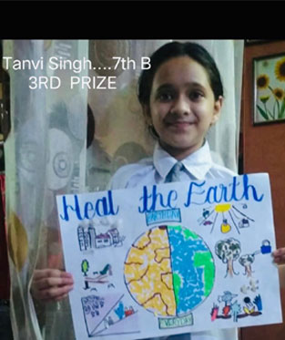 St. Mark's School, Janak Puri - Our students have won a number of prizes in an Online competition SATRANG 2021 : Heal the Earth : Click to Enlarge