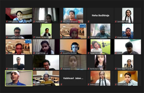 St. Mark's School, Janak Puri - Students from our school participated in Generation Global Video Conference along with students from Bal Bharati Public School, City Montessori School, Prachin Global School, Lead School from India and Al-Hazar 3 from Indonesia : Click to Enlarge