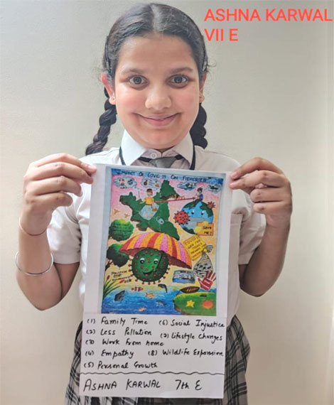 St. Mark's School, Janak Puri - Our students shine in Nirash Mat Hona Tum, a virtual nationwide Inter School Competition, was organised by Sarkari School for Classes VI to XII : Click to Enlarge