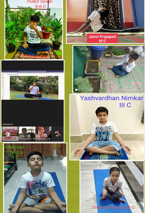 St. Mark's School, Janak Puri - International Yoga Day was celebrated with great zeal and enthusiasm : Click to Enlarge