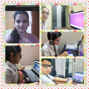St. Mark's School, Janak Puri - Fun Filled and joyful online activities were conducted for students of Classes I to IX during the summer break : Click to Enlarge
