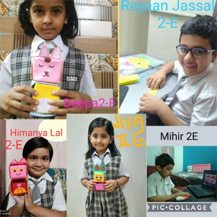 St. Mark's School, Janak Puri - Fun Filled and joyful online activities were conducted for students of Classes I to IX during the summer break : Click to Enlarge
