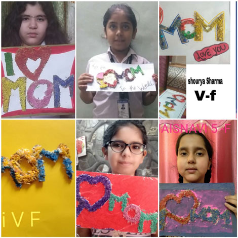St. Mark's School, Janak Puri - Various activities were organised for students of Primary Section on the occasion of Mothers Day : Click to Enlarge