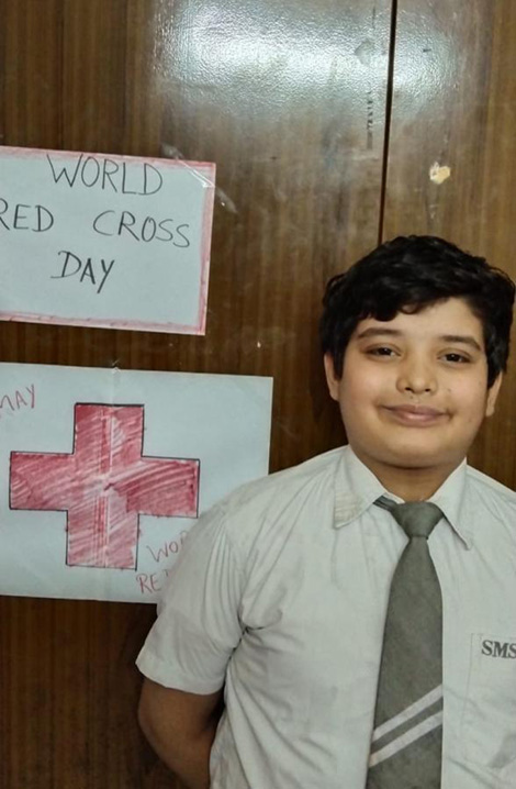 St. Mark's School, Janak Puri - World Red Cross Day was celebrated as a tribute to the Frontline Unsung Heroes : Our Doctors and Nurses : Click to Enlarge