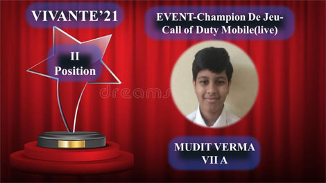 St. Mark's School, Janak Puri - Our senior students won various prizes in an Inter-School Competition VIVANTE'21 : Click to Enlarge