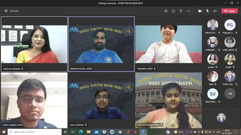St. Mark's School, Janak Puri - Our school initiated its first ever edition of Virtual Model United nations DOXA YOUTH MUN : Click to Enlarge