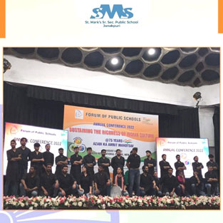 St. Marks Sr. Sec. Public School, Janakpuri - The Annual Conference organised by Forum of Public Schools was attended by Ms. Ritu Khurana and Ms. Sinin from our school : Click to Enlarge