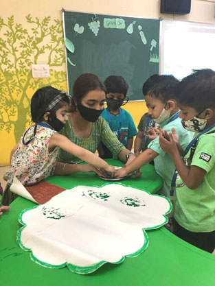 St. Marks Sr. Sec. Public School, Janakpuri - Green Day was excitedly celebrated by our little ones : Click to Enlarge
