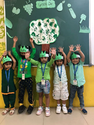 St. Marks Sr. Sec. Public School, Janakpuri - Green Day was excitedly celebrated by our little ones : Click to Enlarge