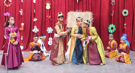 St. Marks Sr. Sec. Public School, Janakpuri - Students of Class lV joyously welcomed the Christmas spirit with great pomp and fervor : Click to Enlarge