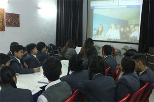 St. Marks Sr. Sec. Public School, Janakpuri - A virtual interactive session was held between GVC team of our school with Alev Private High School, Istanbul, Turkey : Click to Enlarge