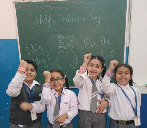 St. Marks Sr. Sec. Public School, Janakpuri - Childrens Day was celebrated enthusiastically and cheerfully : Click to Enlarge
