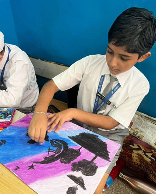 St. Marks Sr. Sec. Public School, Janakpuri - St. Mark's Sr. Sec. Public School, Janakpuri - An Inter-Section Art Competition was organised for Classes I to V : Click to Enlarge