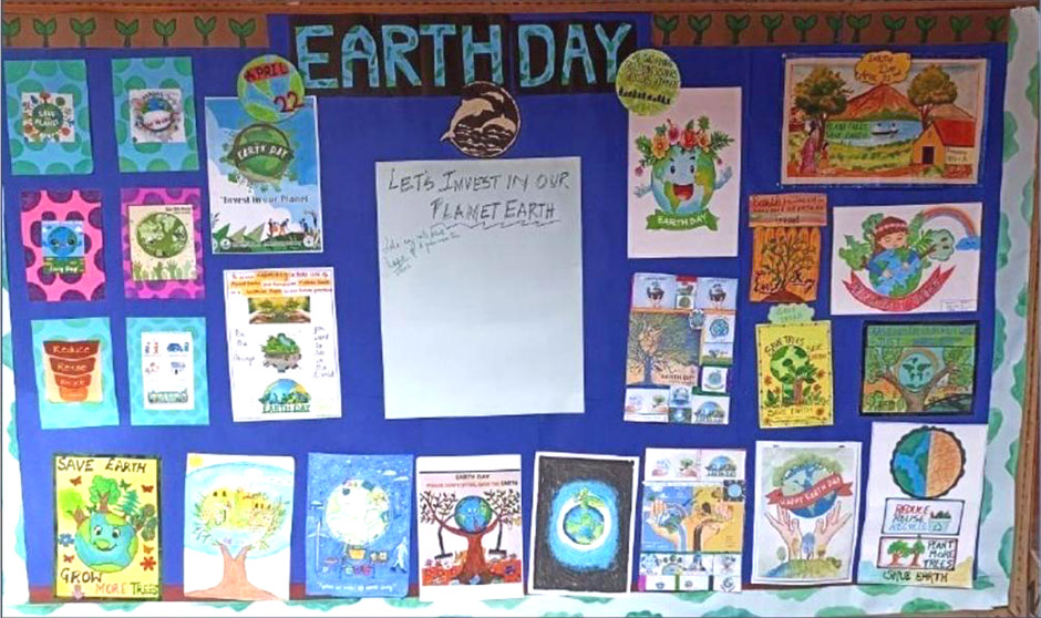 St. Marks Sr. Sec. Public School, Janakpuri - Earth Day was celebrated with utmost fervour and enthusiasm : Click to Enlarge