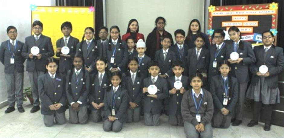 St. Marks Sr. Sec. Public School, Janakpuri - An Inter-House G.K. Quiz was organized for the students of Classes 3 to 5 : Click to Enlarge