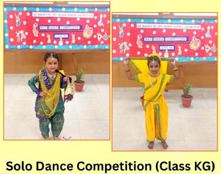 St. Marks Sr. Sec. Public School, Janakpuri - A Solo Dance Competition was organized for the students of Class Nursery and KG : Click to Enlarge