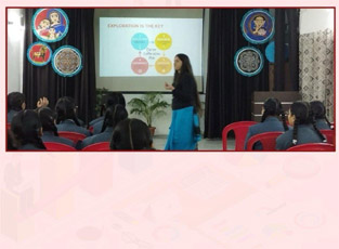 St.Marks Sr Sec Public School Janak Puri - A Career Guidance Programme for the girls studying in Classes VIII and IX was organised : Click to Enlarge