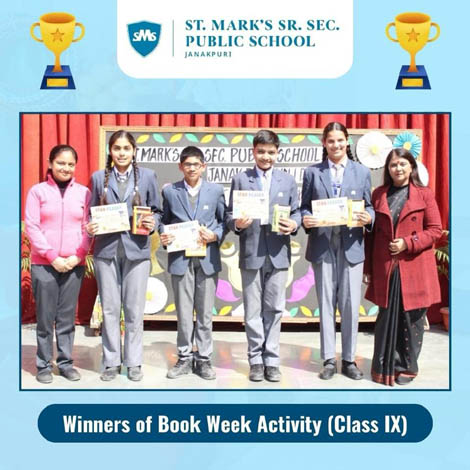 St.Marks Sr Sec Public School Janak Puri - A Prize Distribution Ceremony was organised for the students of Classes VI to XII : Click to Enlarge